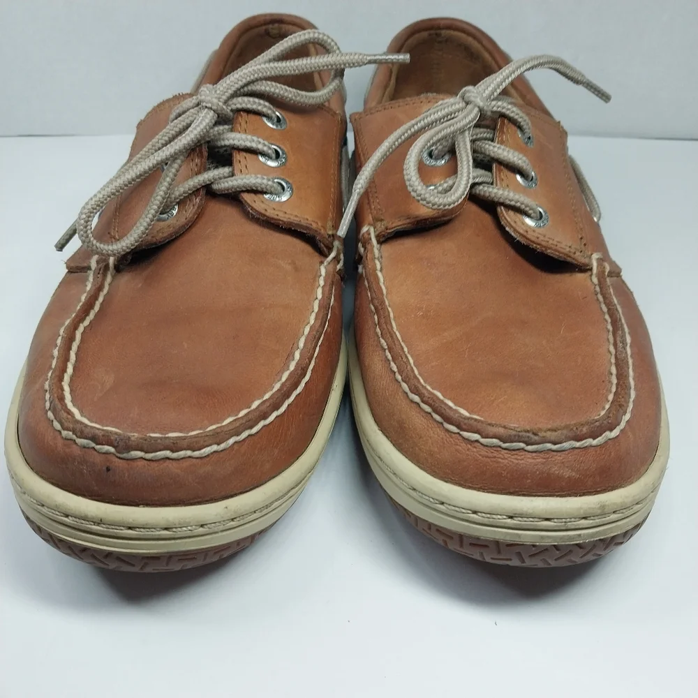 Sperry Top-Sider Billfish Boat Shoes Mens 9.5 Brown Leather 3-Eye Casual Deck